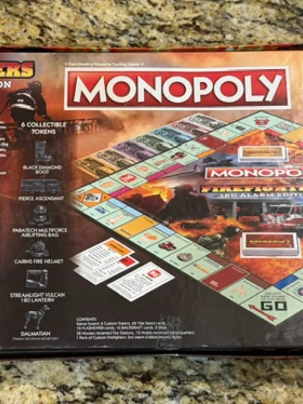 Monopoly Firefighters 3rd Alarm Edition 2018 USAopoly Complete